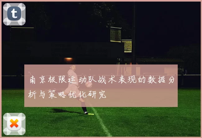 南京极限运动队战术表现的数据分析与策略优化研究