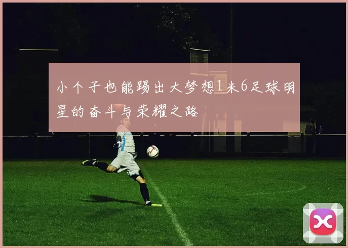 小个子也能踢出大梦想1米6足球明星的奋斗与荣耀之路